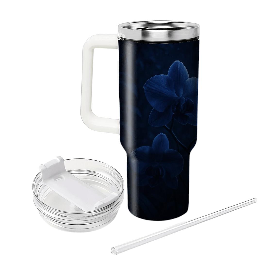 Midnight Orchid Whisper travel tumblers