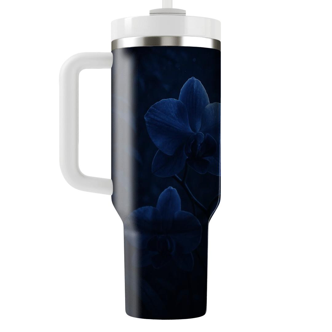 Midnight Orchid Whisper travel tumblers