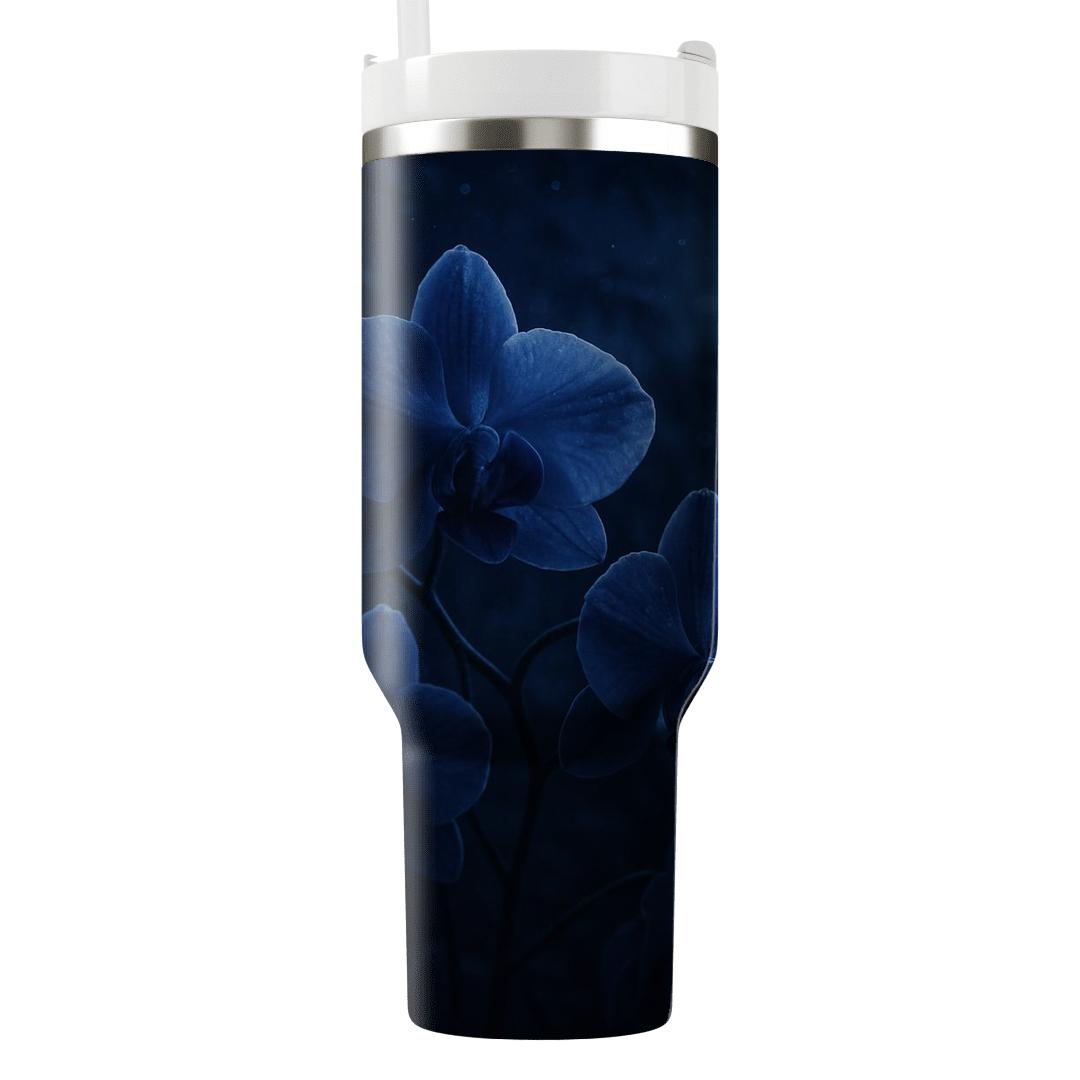 Midnight Orchid Whisper travel tumblers
