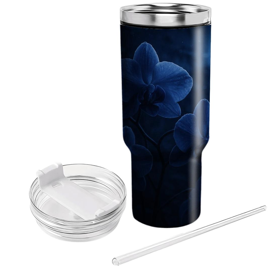 Midnight Orchid Whisper travel tumblers