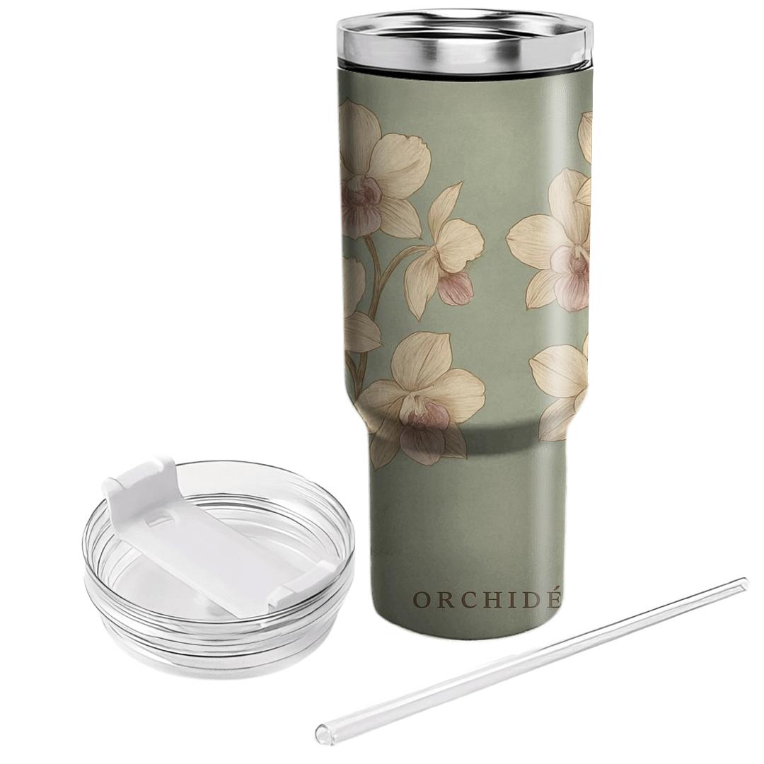 Vintage Orchid Atlas tumblers for gifts