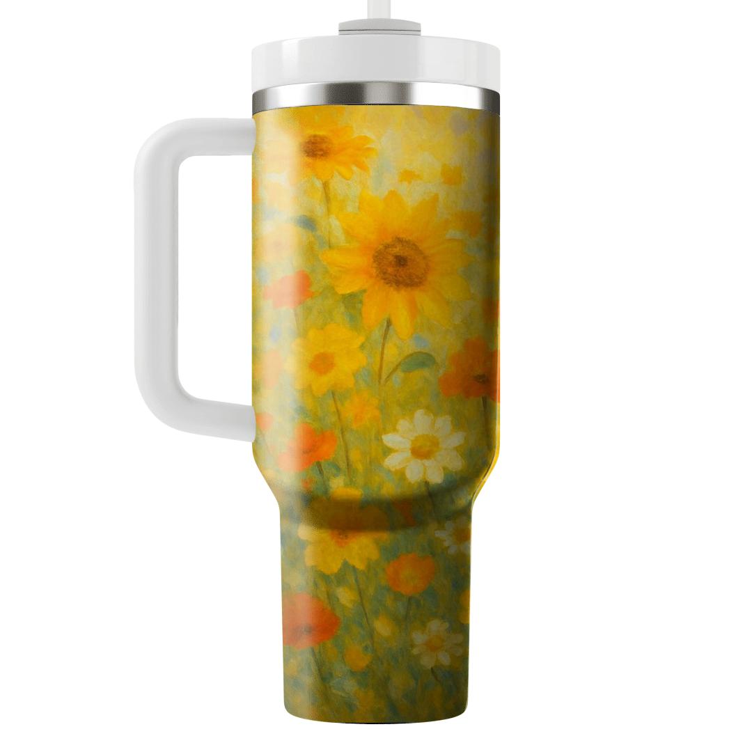 Sunlit Meadow Symphony decorative tumblers