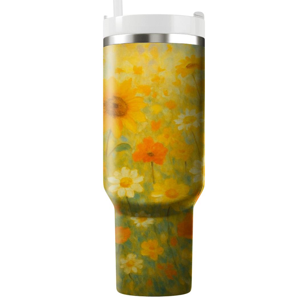 Sunlit Meadow Symphony decorative tumblers