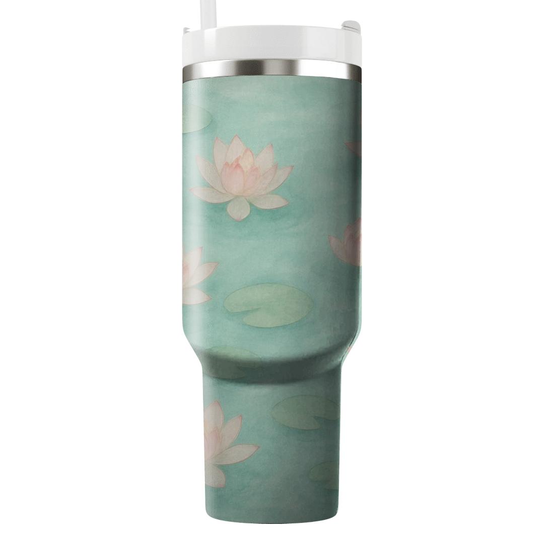 Serene Lotus Meadow insulated tumblers