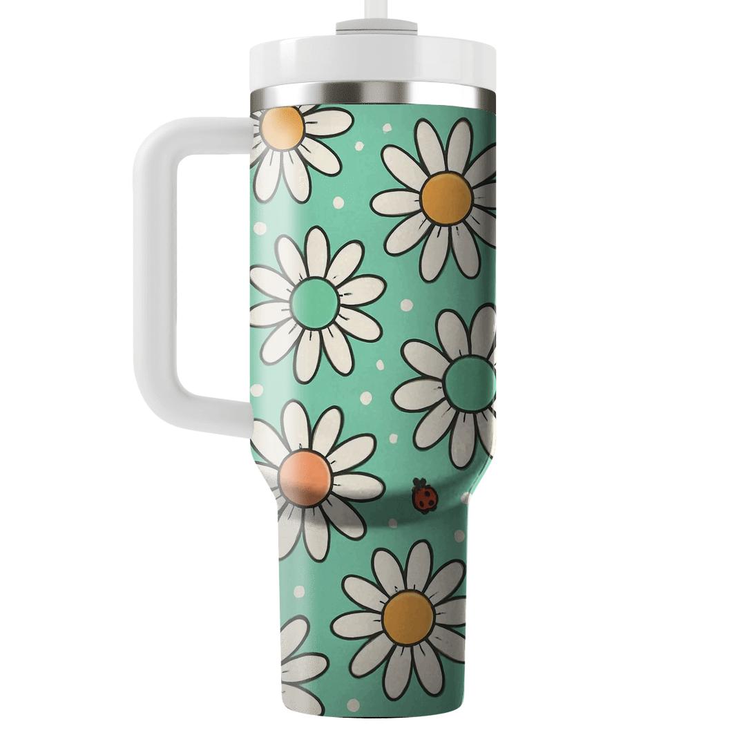 Playful Daisy Picnic tumblers for gifts