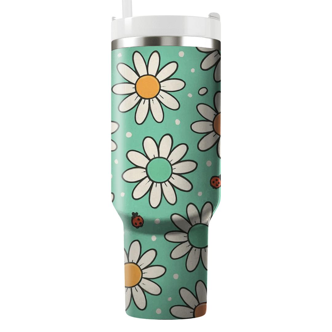 Playful Daisy Picnic tumblers for gifts
