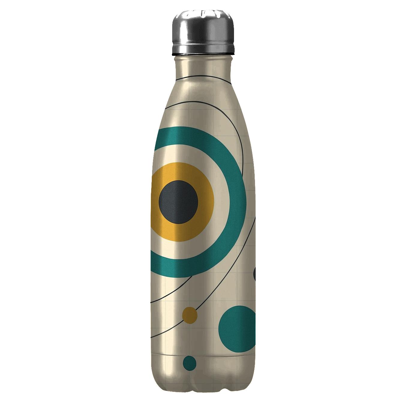 Orbiting Vinyl Circles custom water bottles