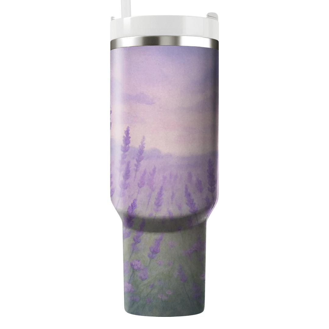 Enchanted Lavender Meadow decorative tumblers