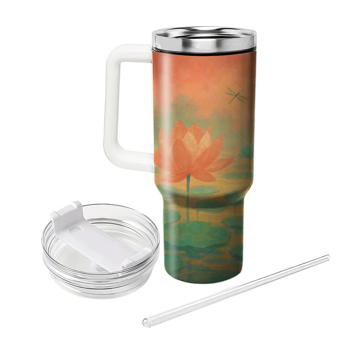 Sunrise Lotus Panorama tumbler cups