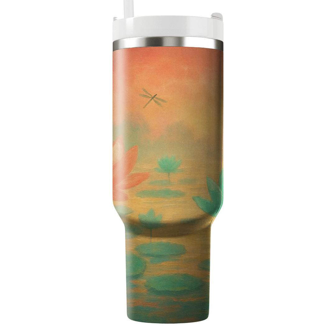 Sunrise Lotus Panorama tumbler cups