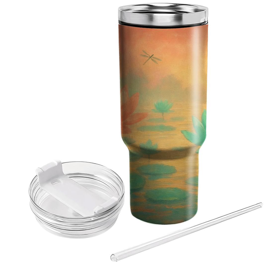 Sunrise Lotus Panorama tumbler cups