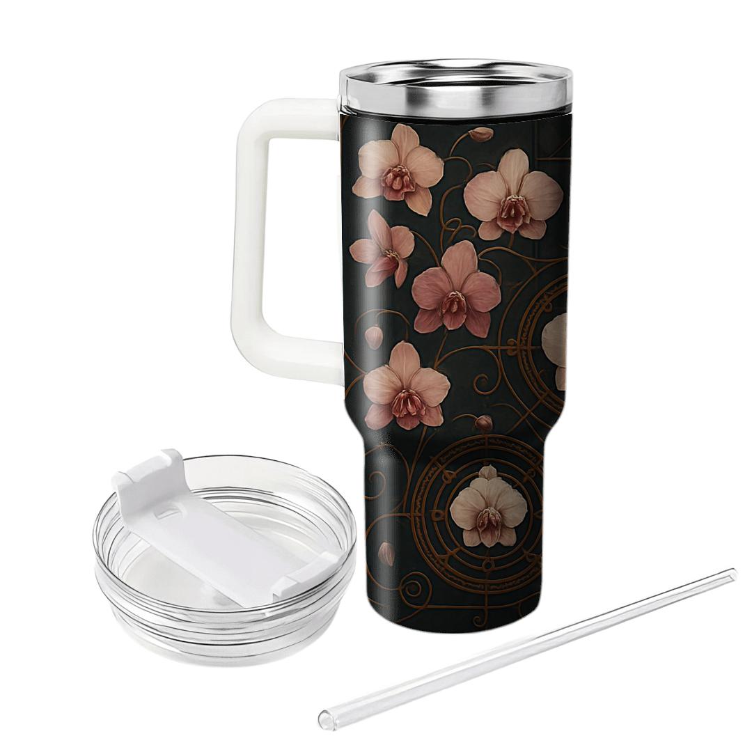 Orchid Clockwork Garden tumblers for gifts