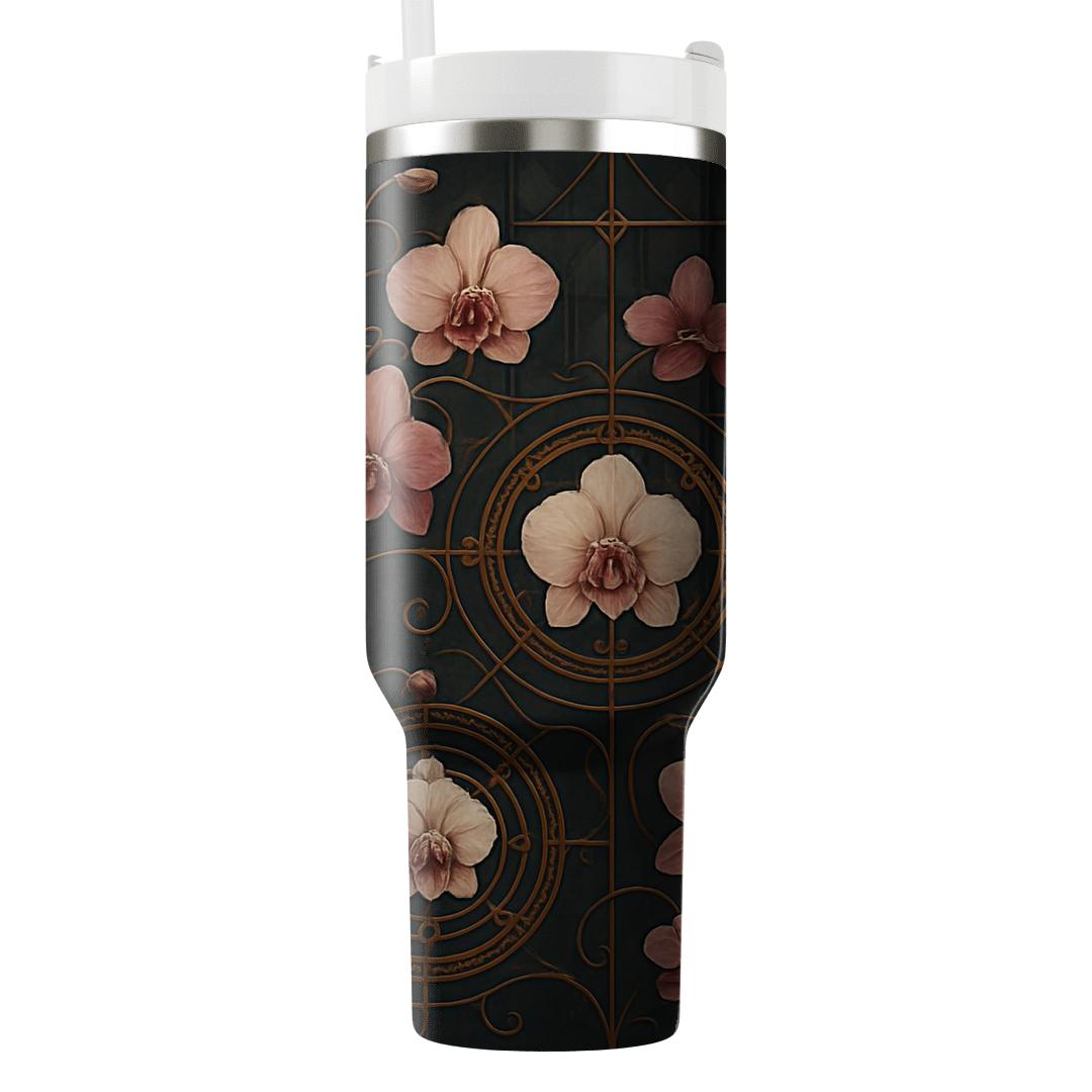 Orchid Clockwork Garden tumblers for gifts
