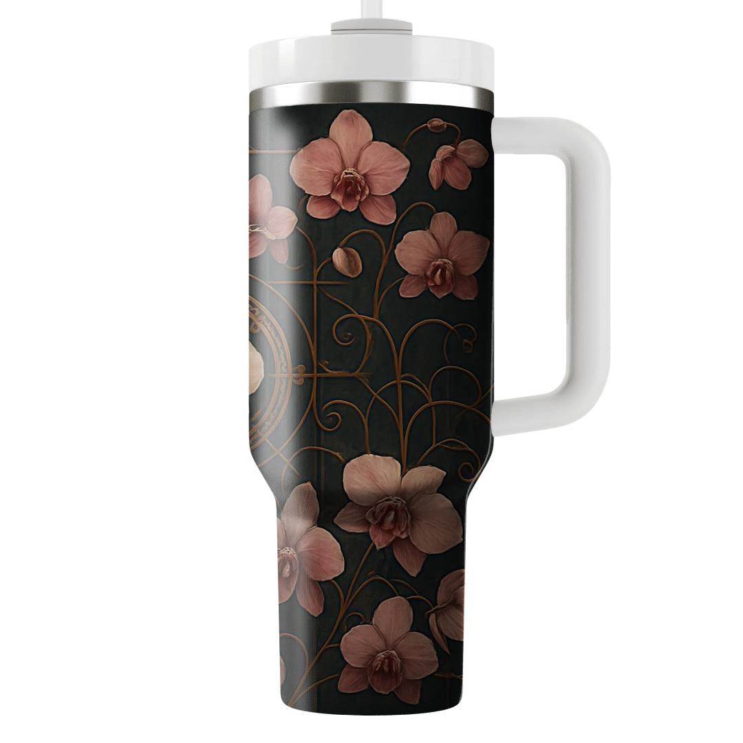 Orchid Clockwork Garden tumblers for gifts