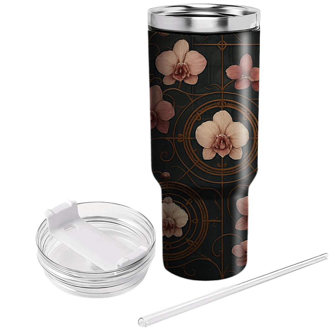 Orchid Clockwork Garden tumblers for gifts