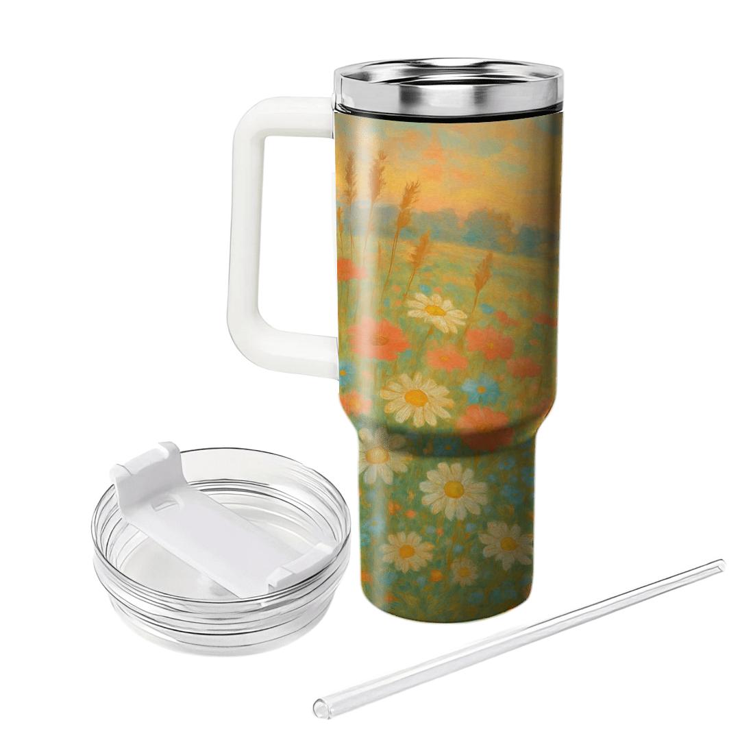 Sunrise Meadow Medley personalized tumblers