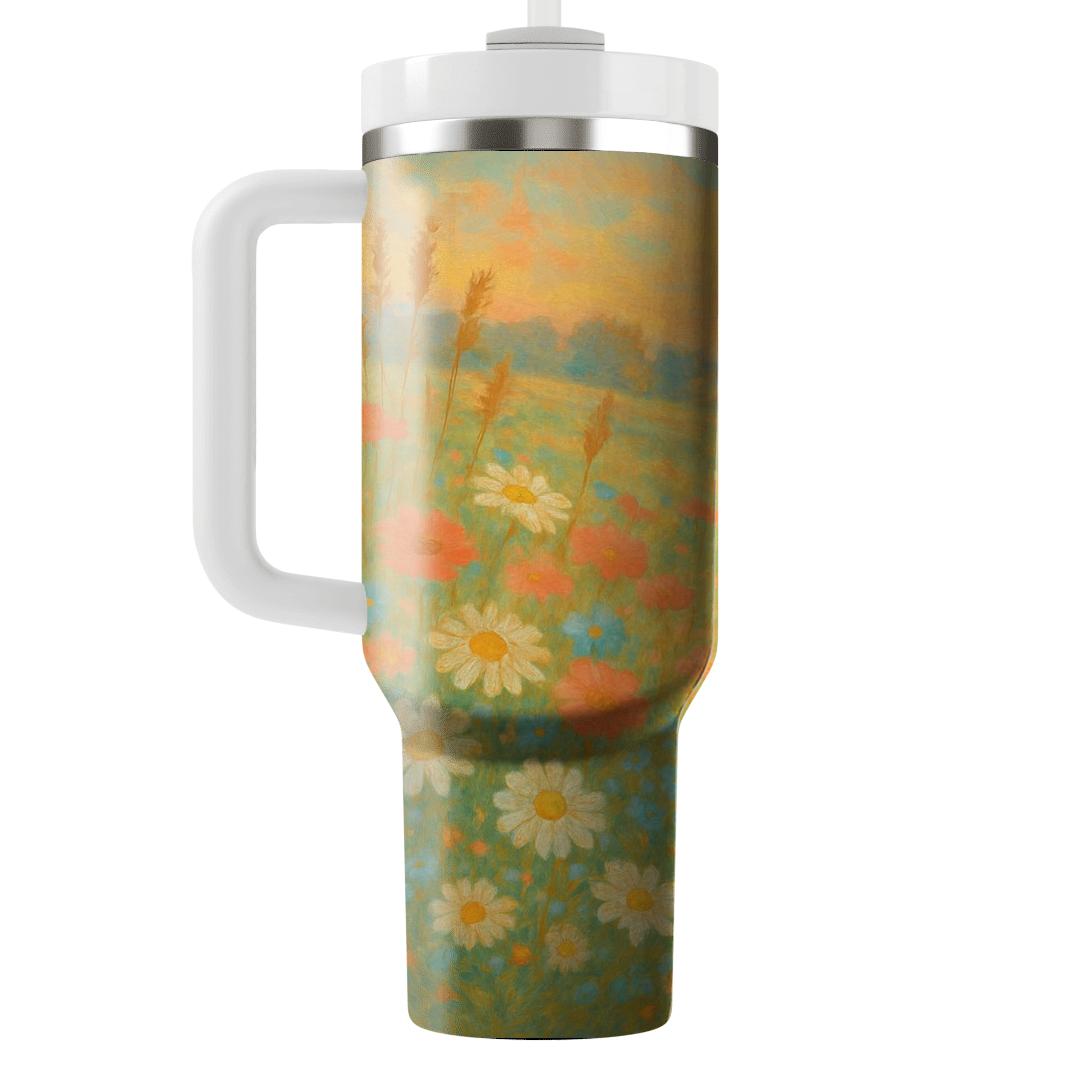 Sunrise Meadow Medley personalized tumblers