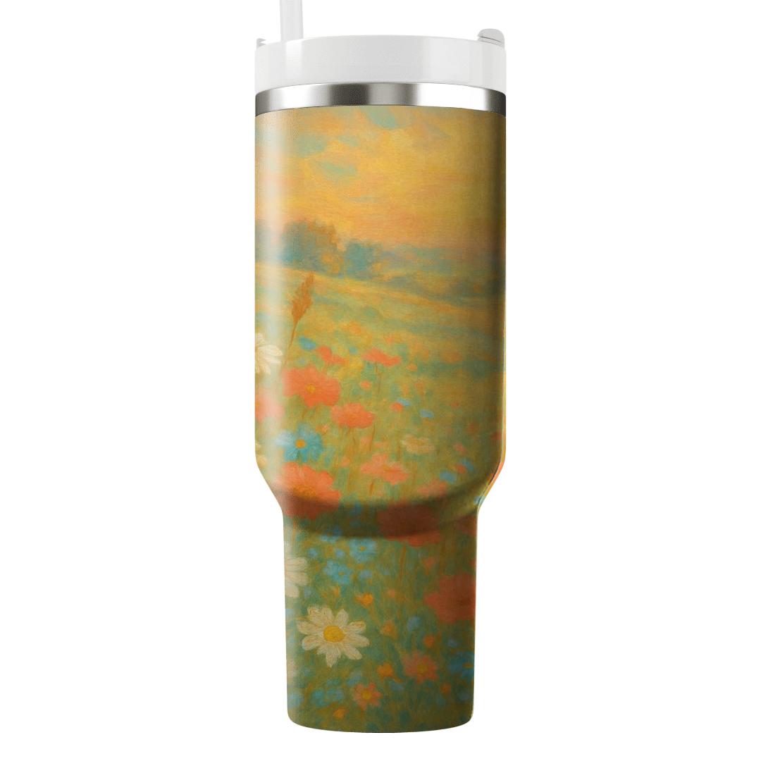 Sunrise Meadow Medley personalized tumblers