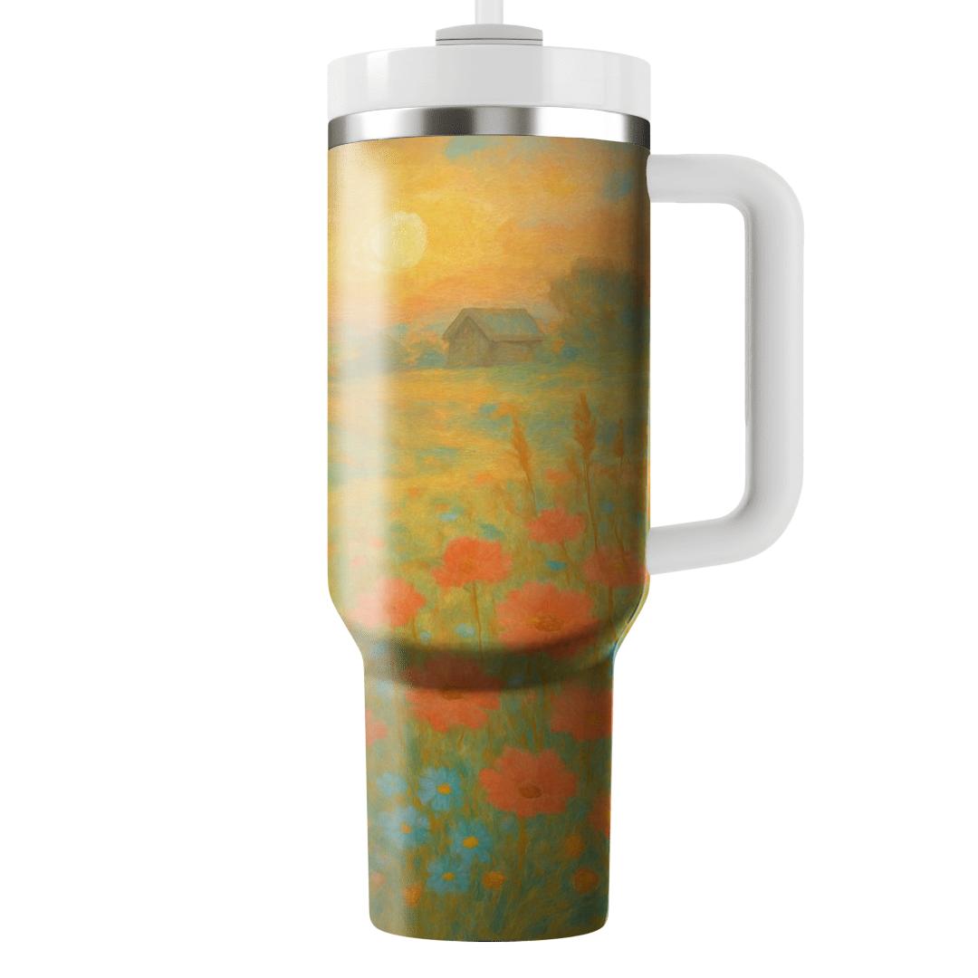 Sunrise Meadow Medley personalized tumblers