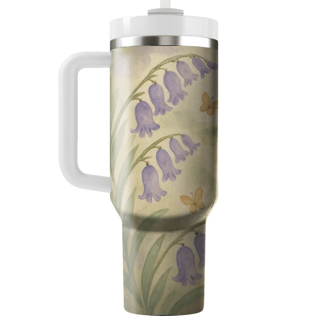 Vintage Bluebell Caravan personalized tumblers