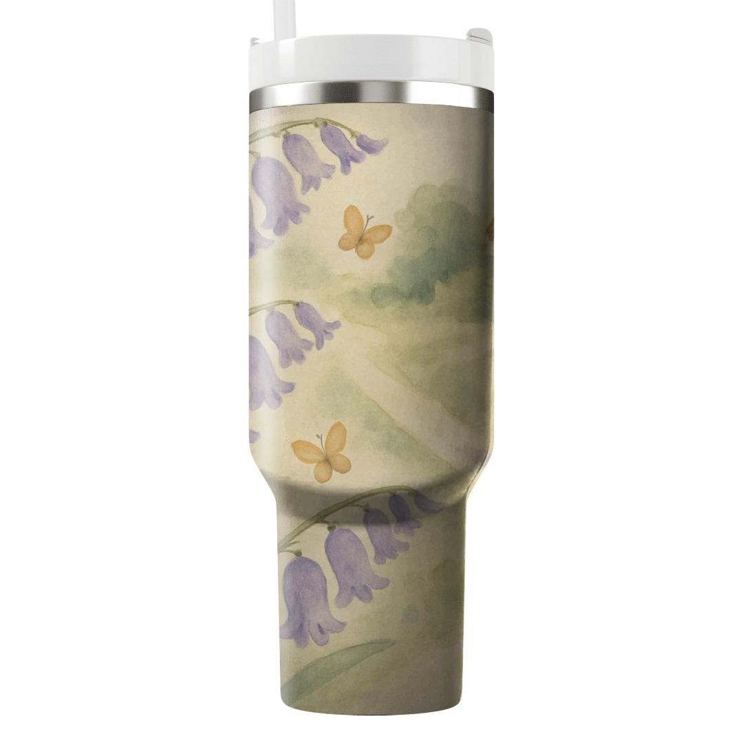 Vintage Bluebell Caravan personalized tumblers