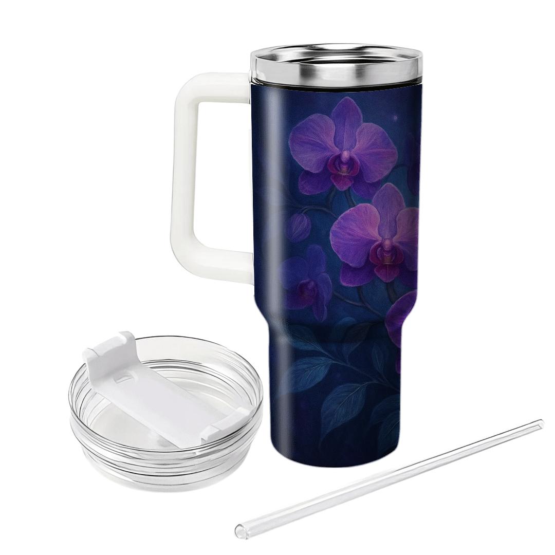 Mystical Orchid Cascade custom tumblers