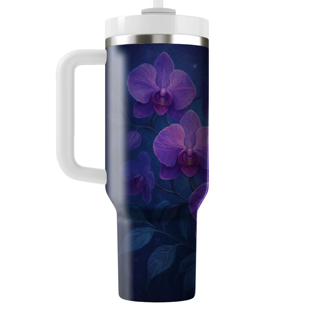 Mystical Orchid Cascade custom tumblers