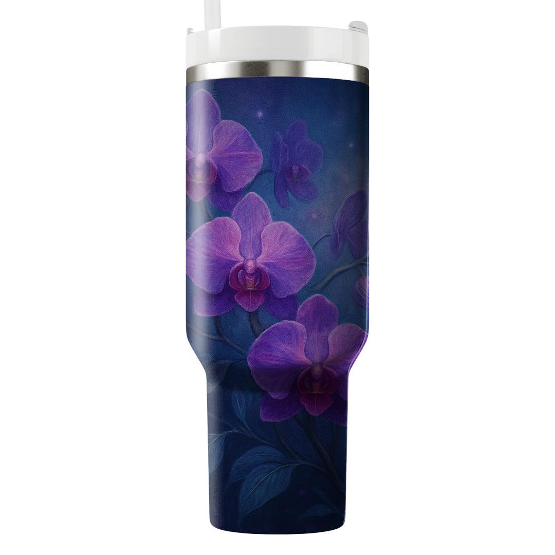 Mystical Orchid Cascade custom tumblers