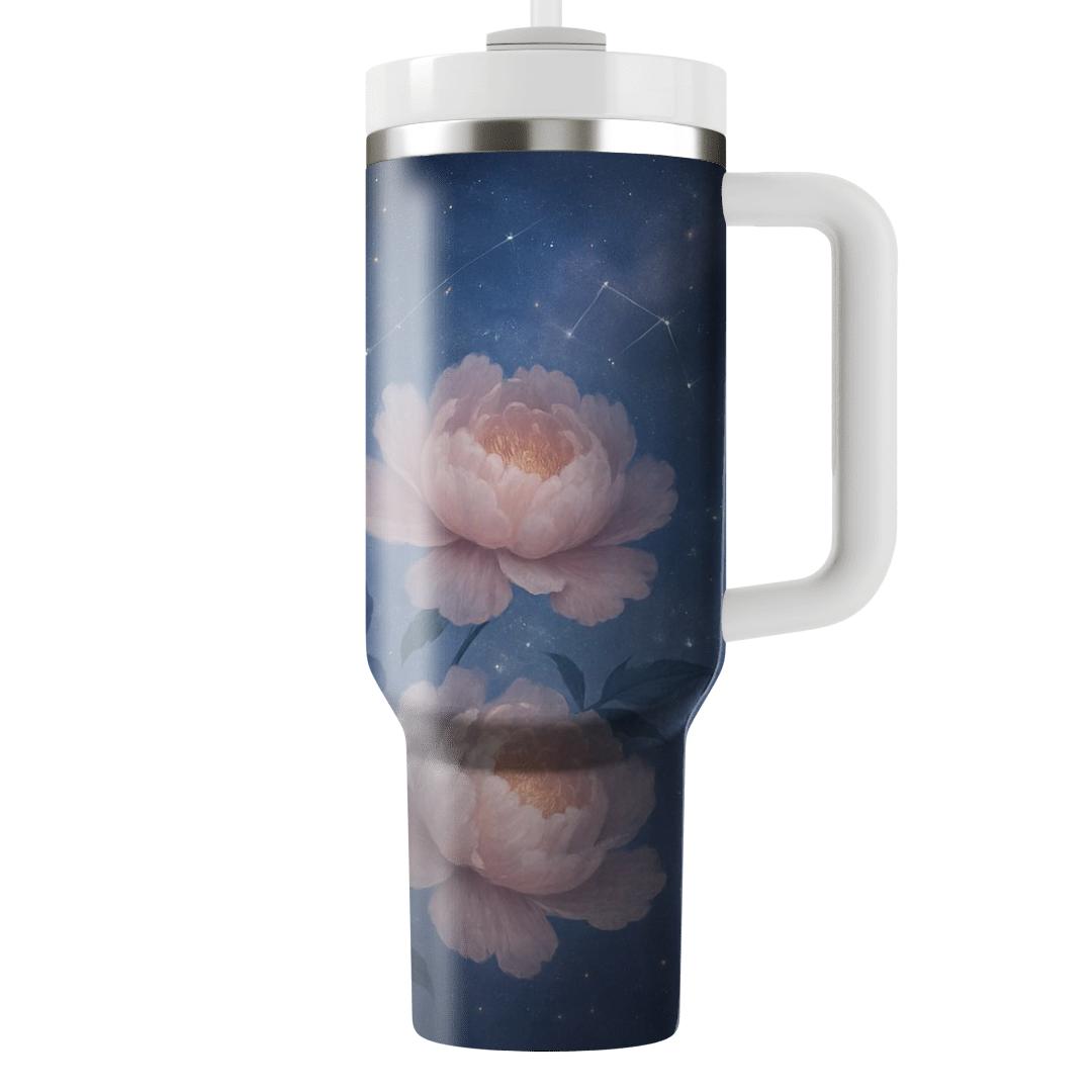 Nebula Peony Tapestry unique tumblers