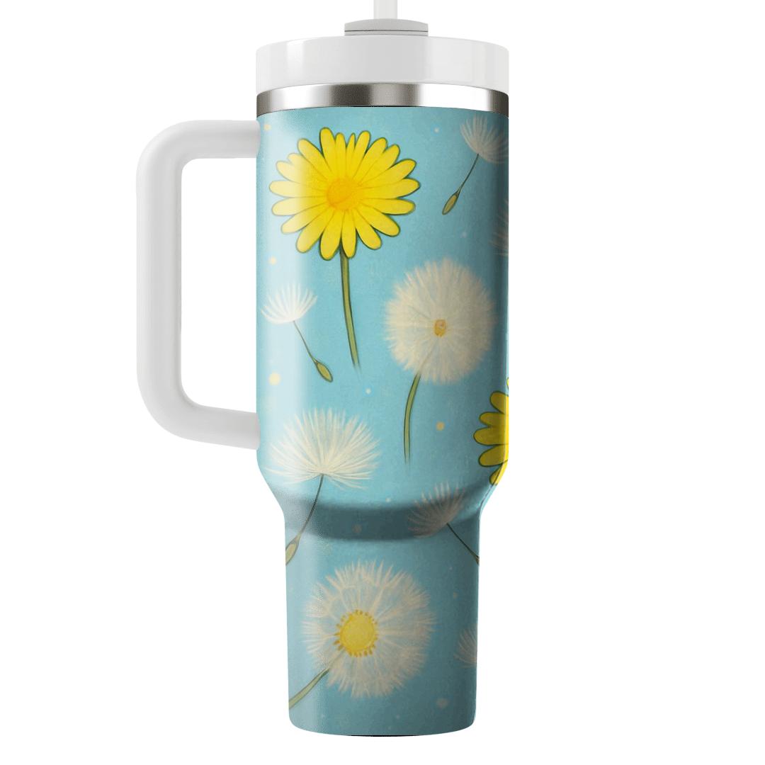 Stellar Dandelion Playground personalized tumblers