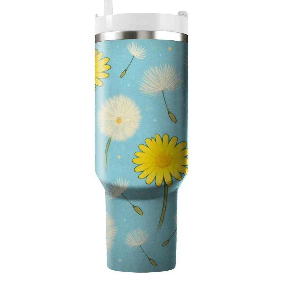 Stellar Dandelion Playground personalized tumblers