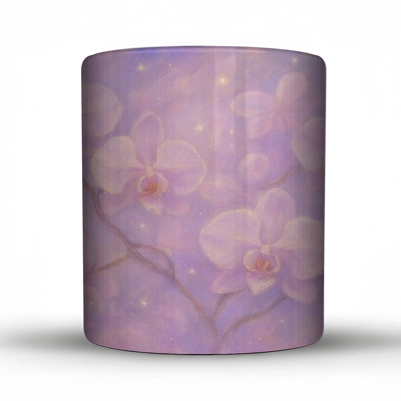 Celestial Orchid Dream ceramic coffee mugs