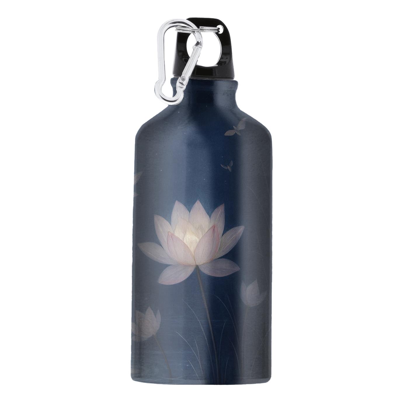 Midnight Lotus Meadow portable sports bottles
