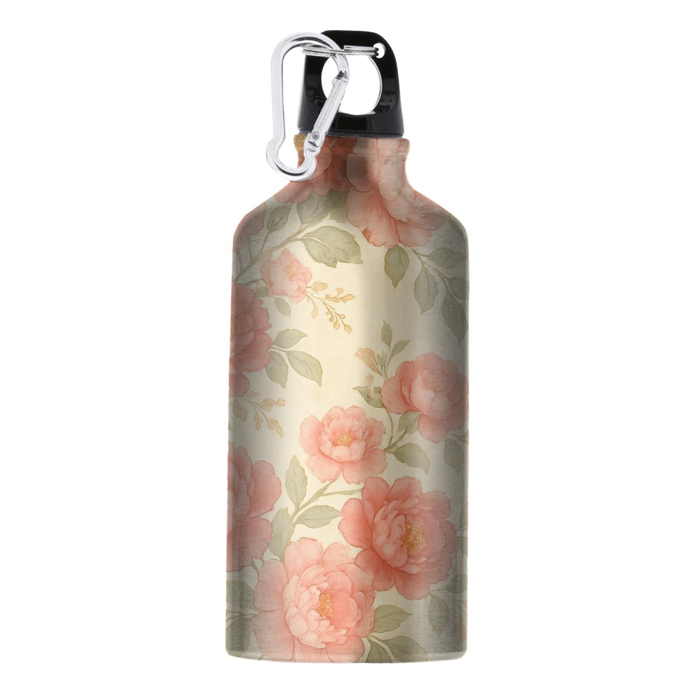 Sunlit Vintage Peony Trail stylish sports bottles