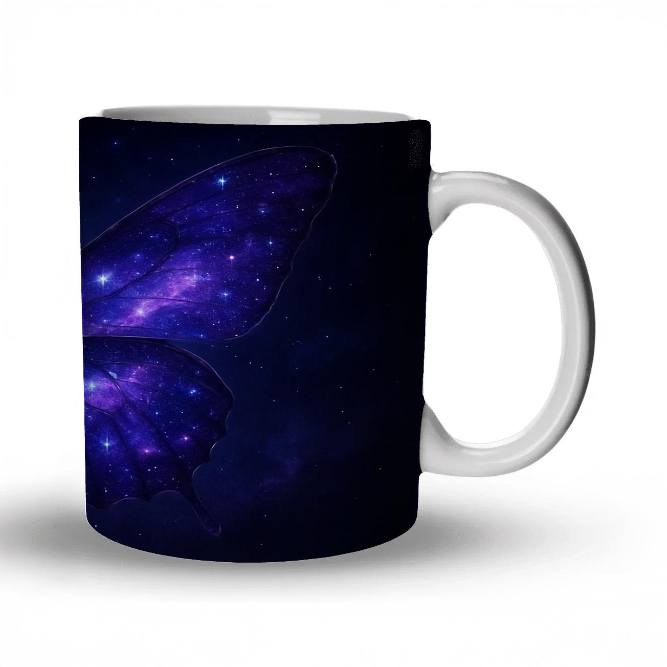 Cosmic Butterfly Dreams novelty coffee mugs