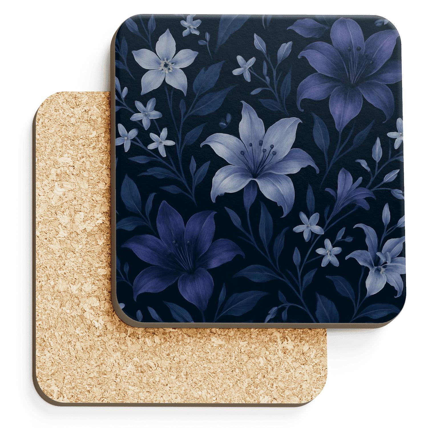 Midnight Garden Elegance coasters for home decor