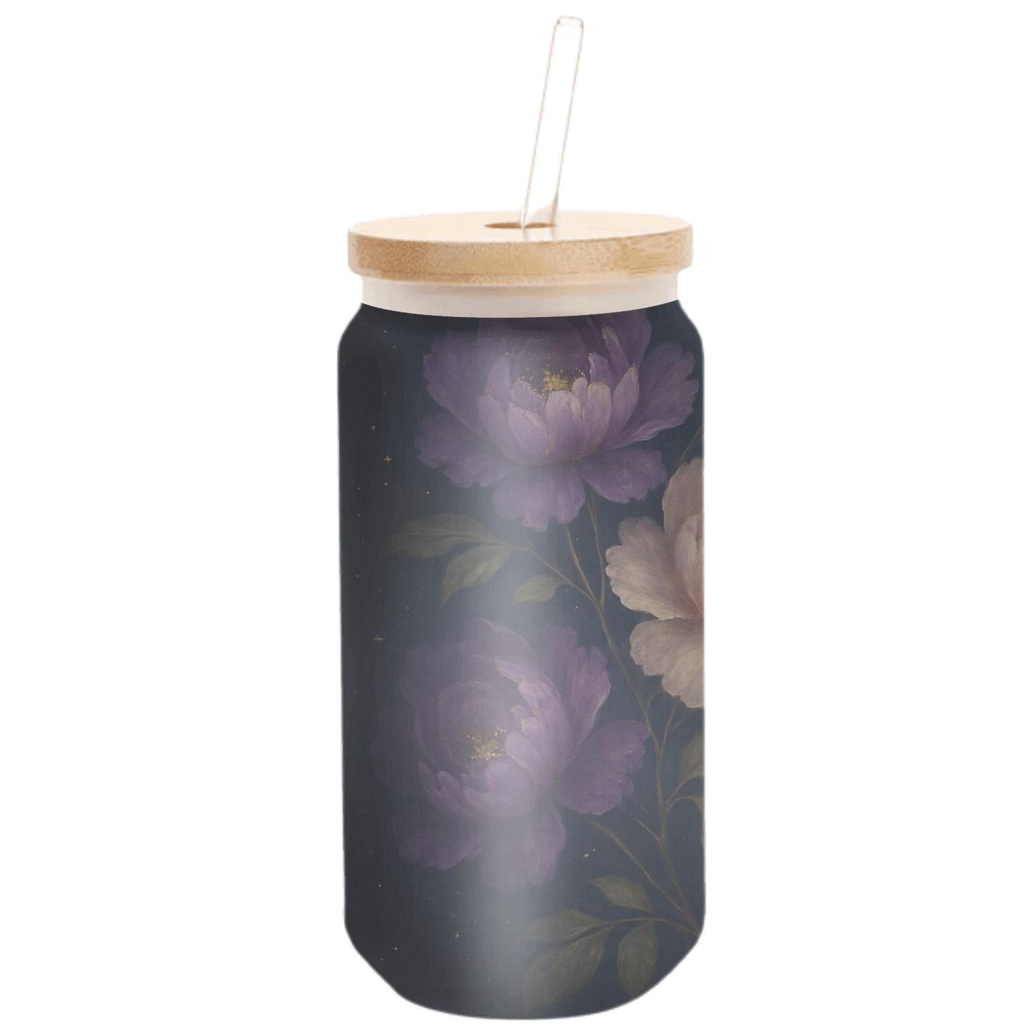 Midnight Peony Nebula custom engraved glassware