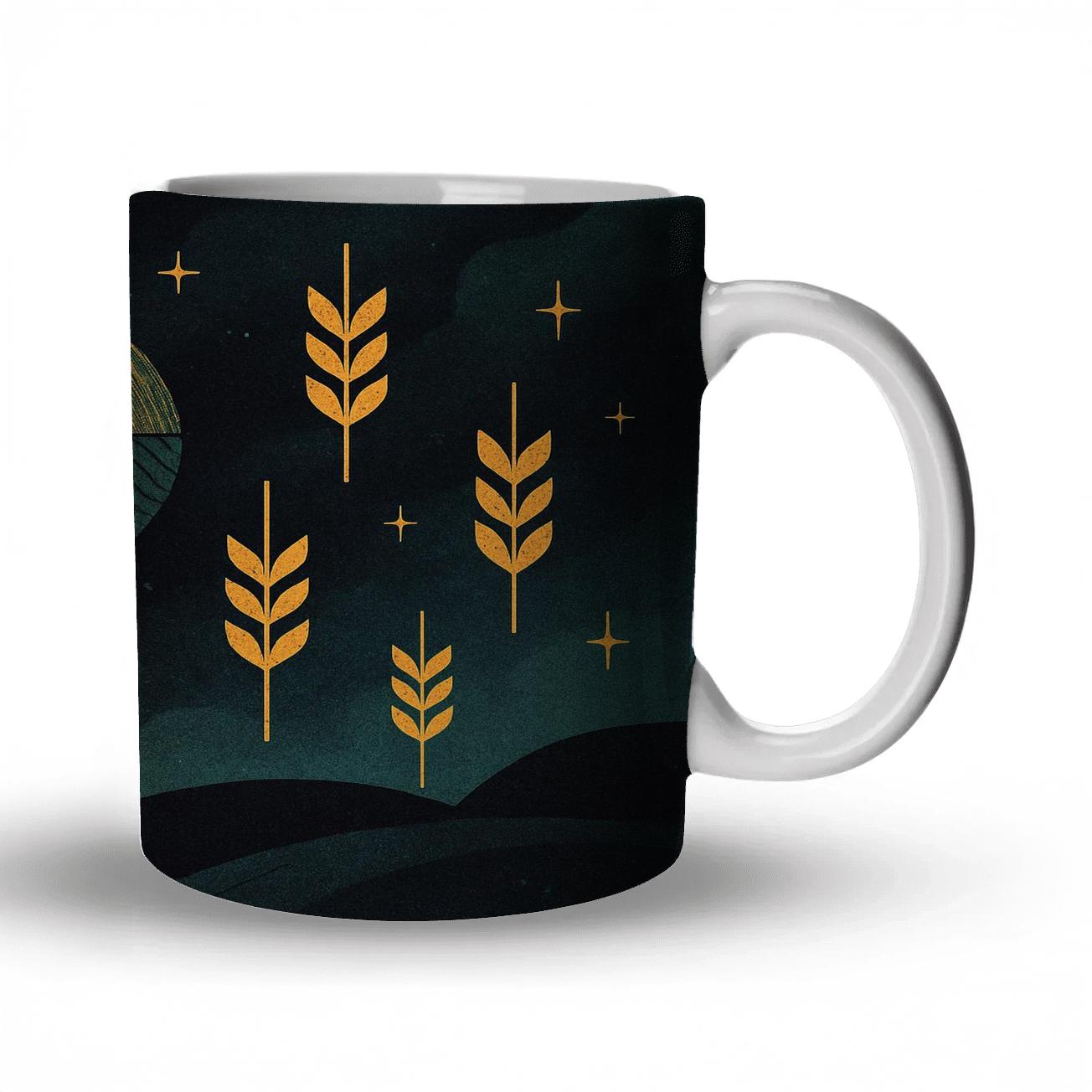 Echoes Of Harvest Nebula ceramic coffee mugs