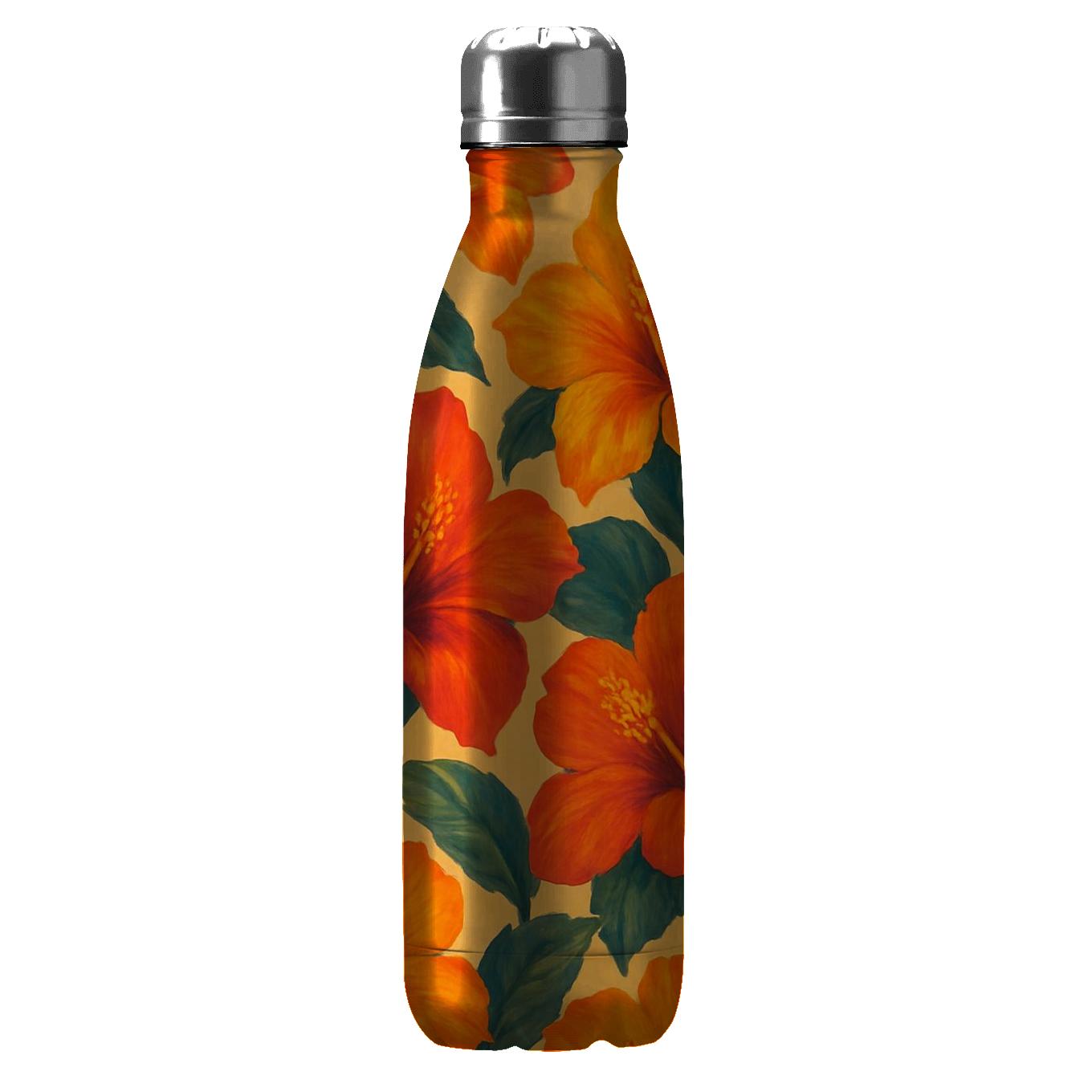 Sunset Hibiscus Harmony water bottles for gifts
