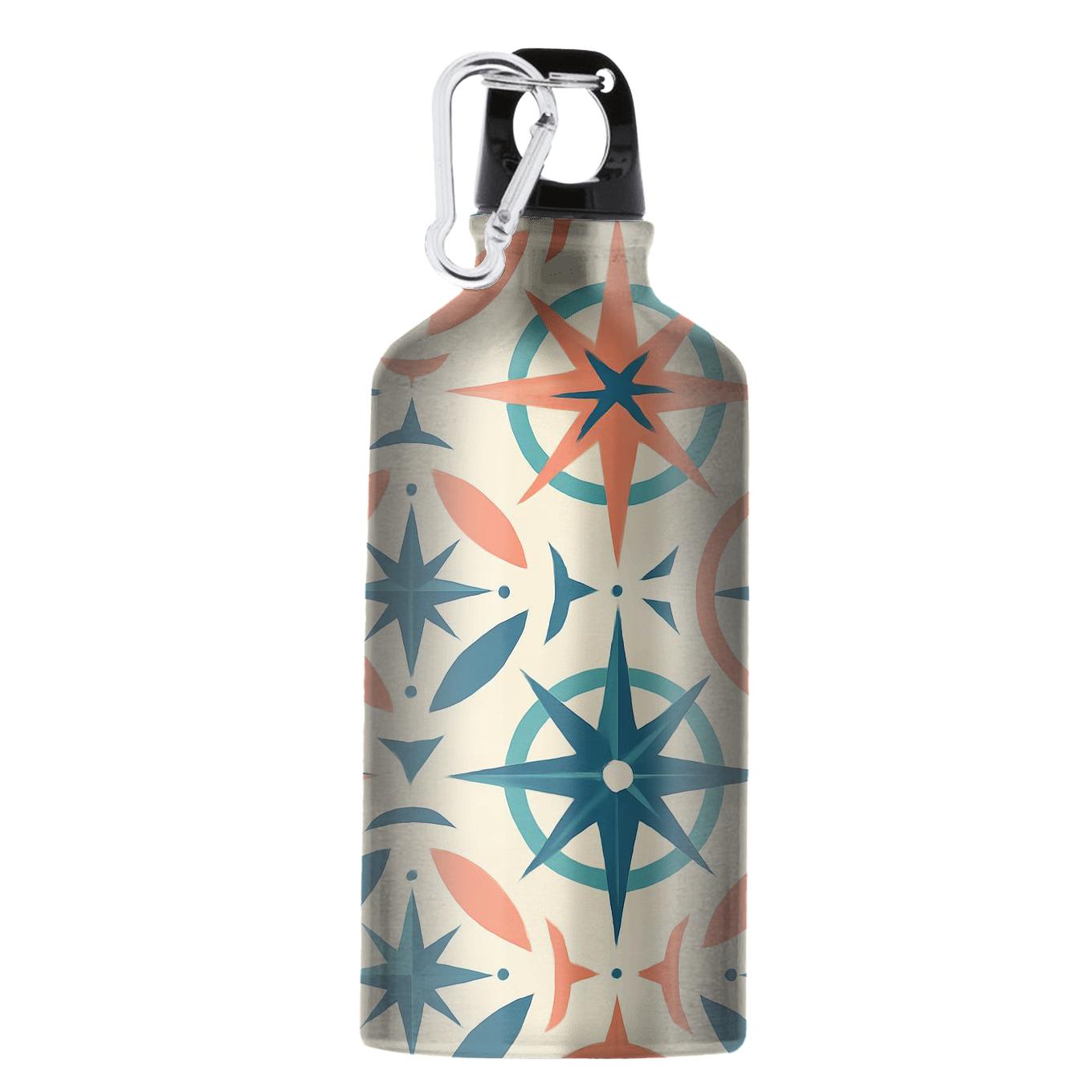 Interlocking Coral Compass custom sports bottles