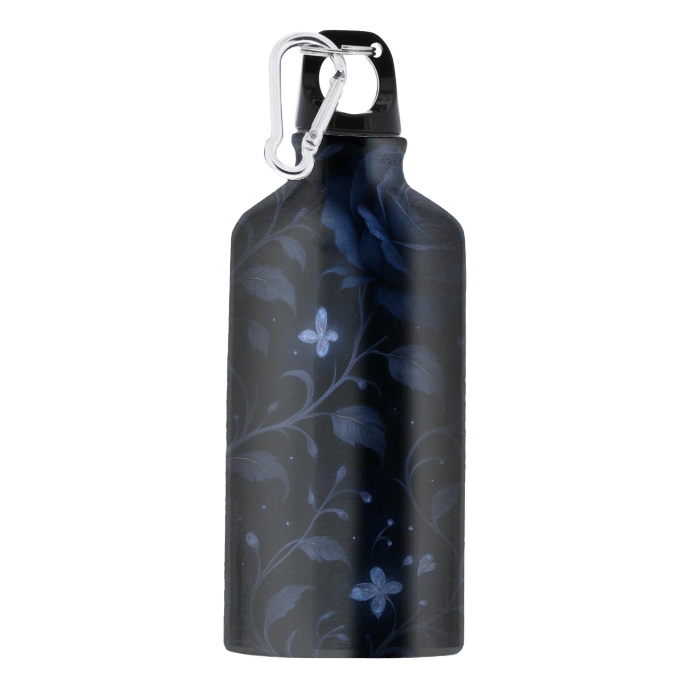 Enchanted Midnight Bloom athletic sports bottles