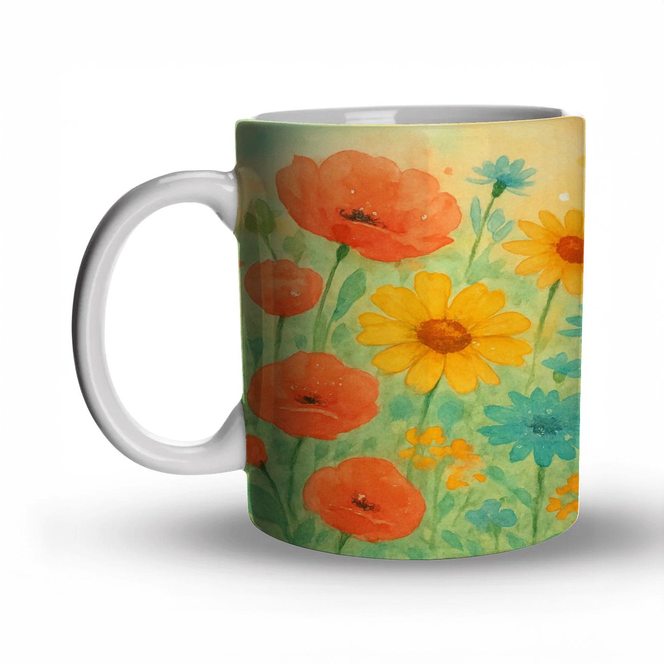 Sunrise Wildflower Patch gift mugs for occasions