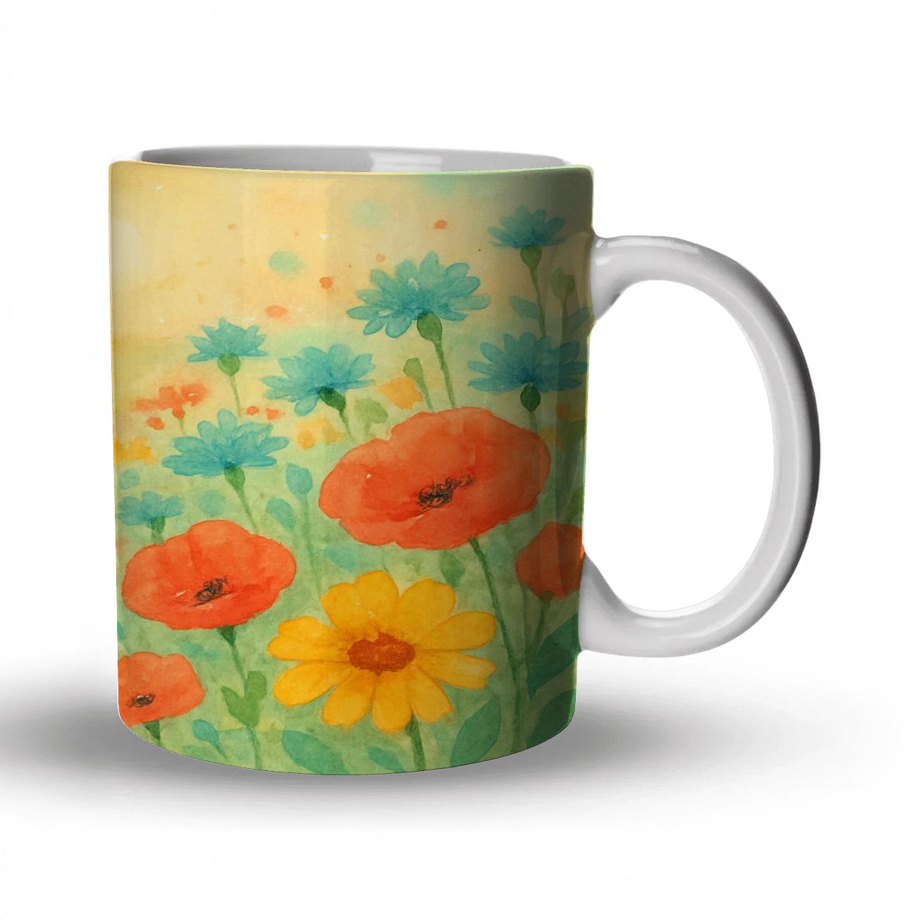 Sunrise Wildflower Patch gift mugs for occasions