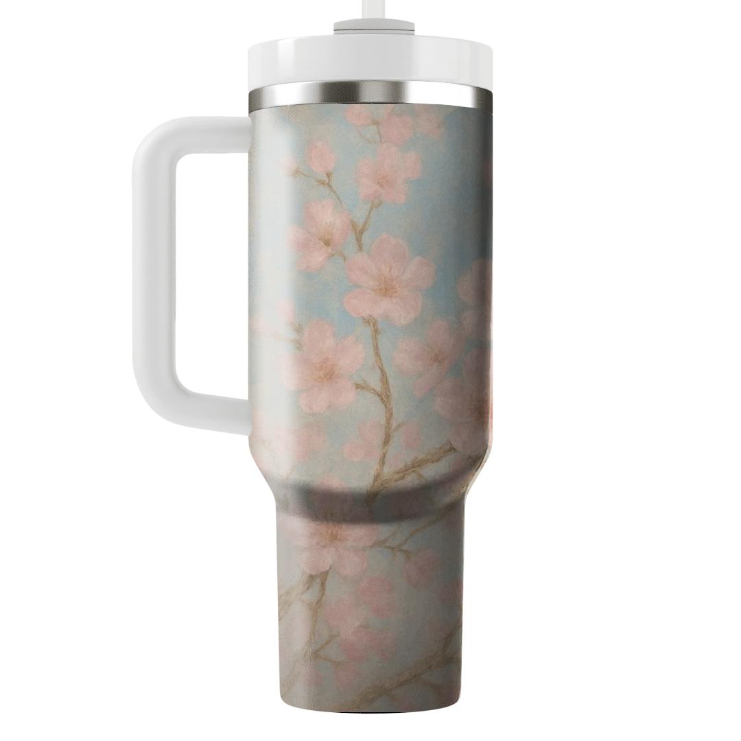 Ethereal Cherry Blossom Harmony custom tumblers