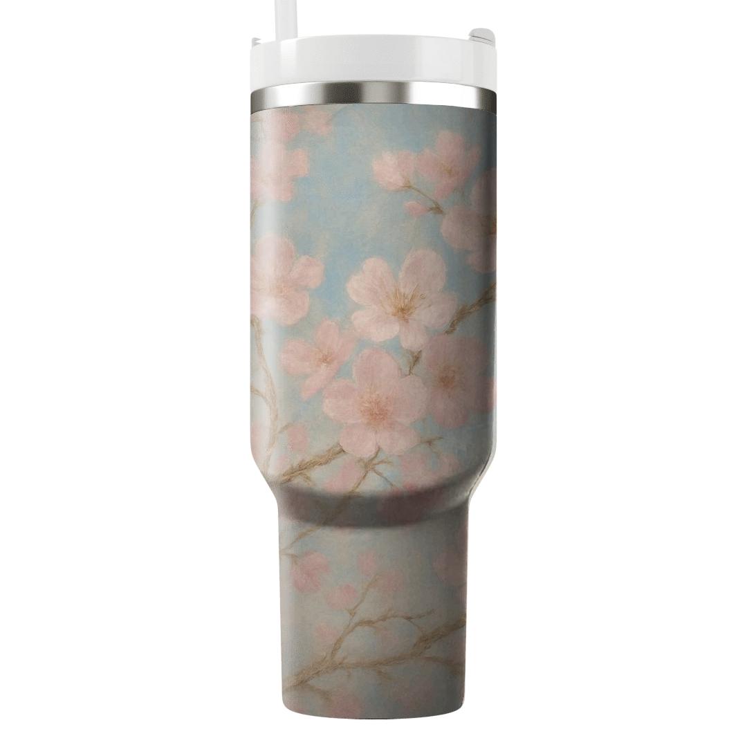 Ethereal Cherry Blossom Harmony custom tumblers