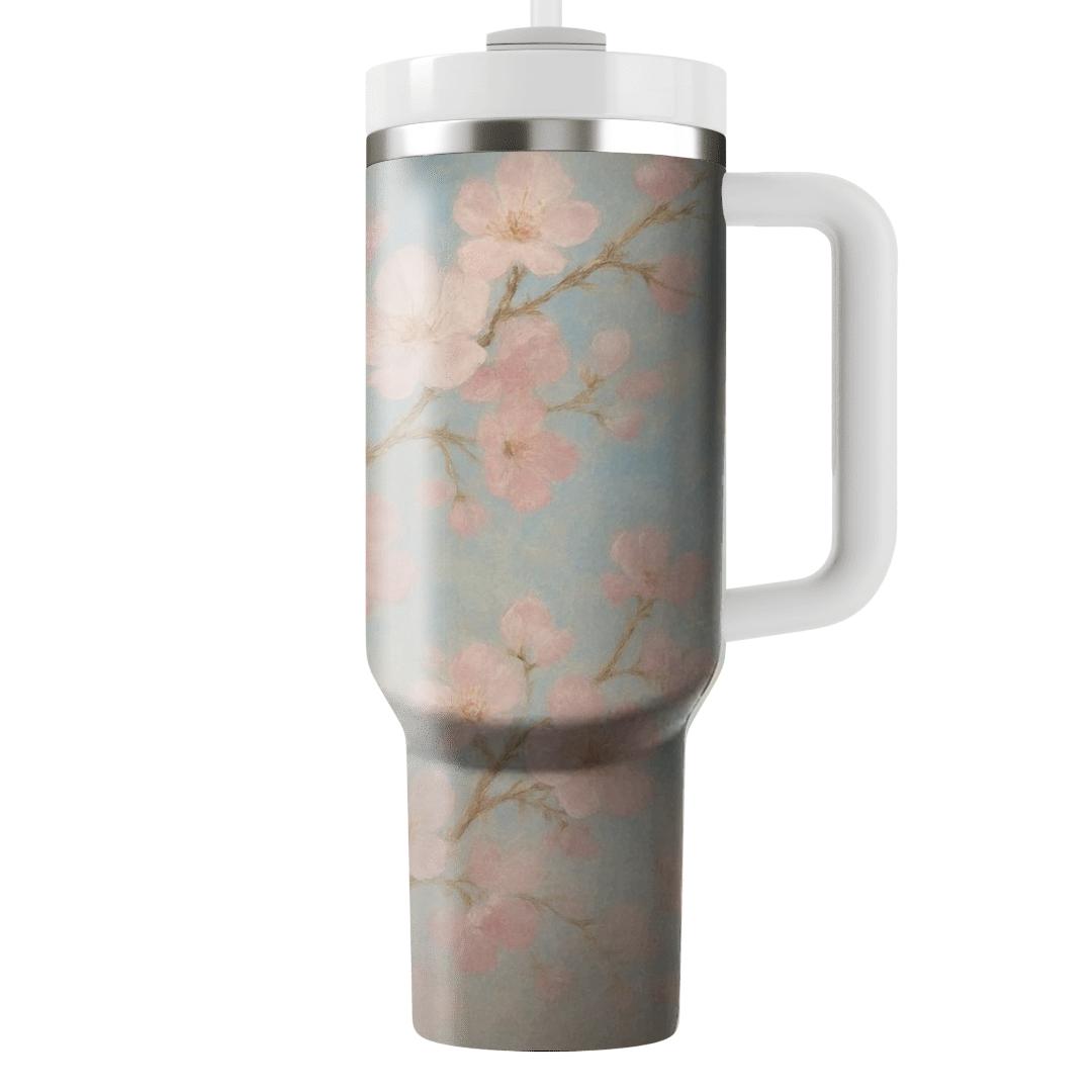 Ethereal Cherry Blossom Harmony custom tumblers