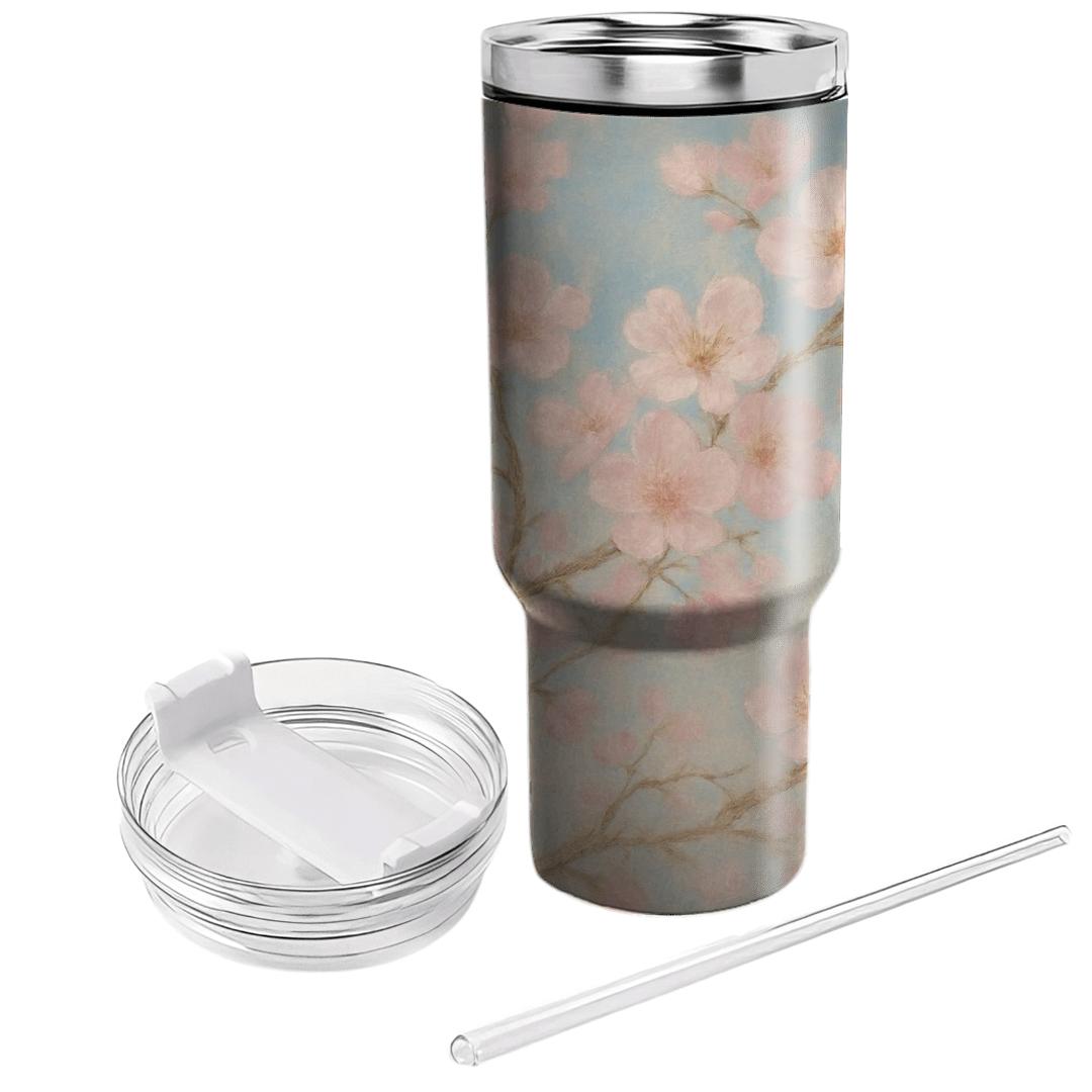 Ethereal Cherry Blossom Harmony custom tumblers