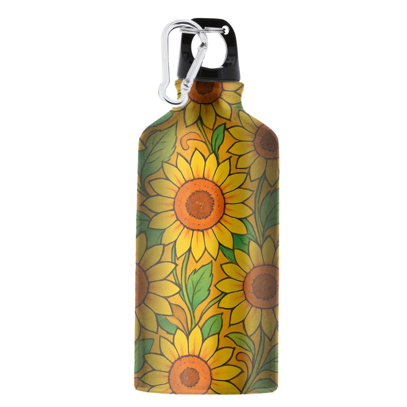 Golden Sunflower Carnival portable sports bottles