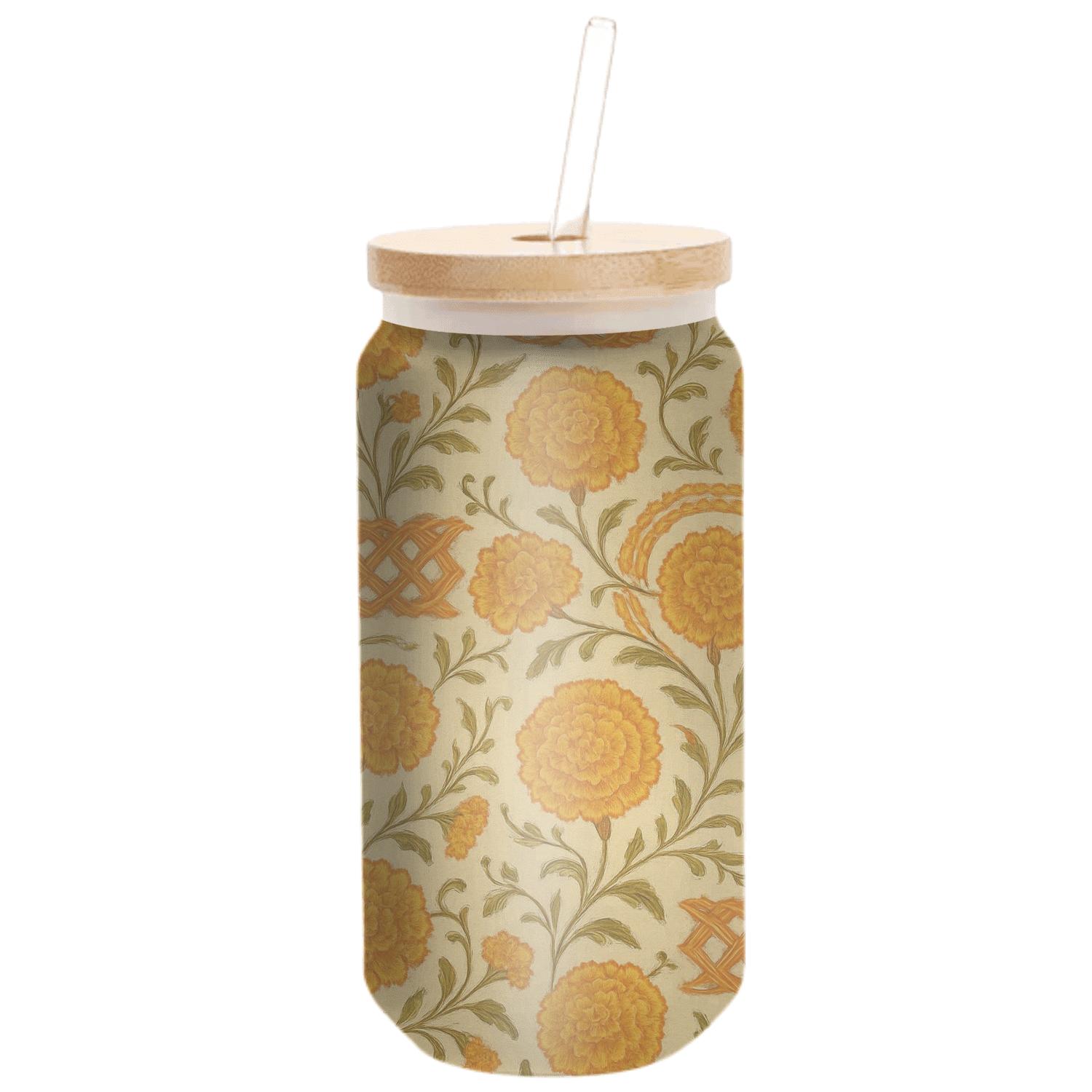 Solar Marigold Weave textured glass