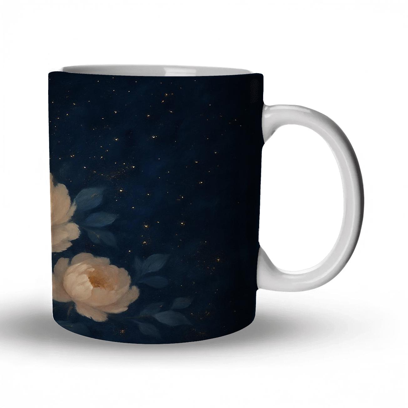Celestial Peony Cascade decorative mug sets